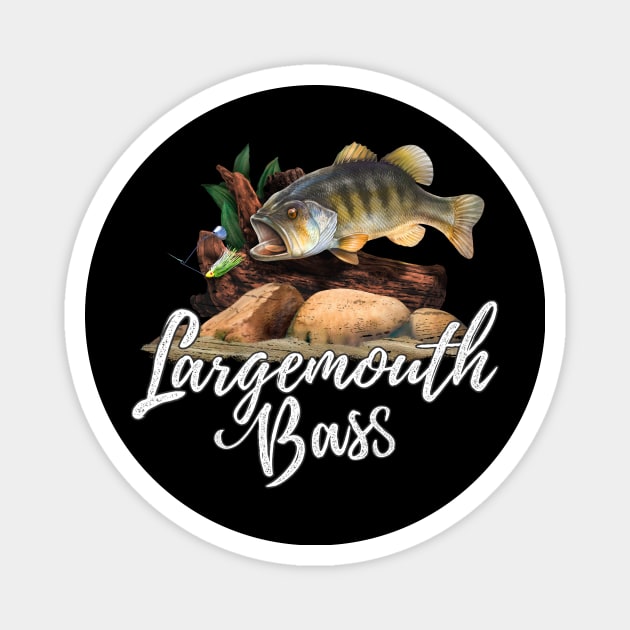 To Catch A Largemouth Bass Fishing Gift Magnet by MarkusShirts